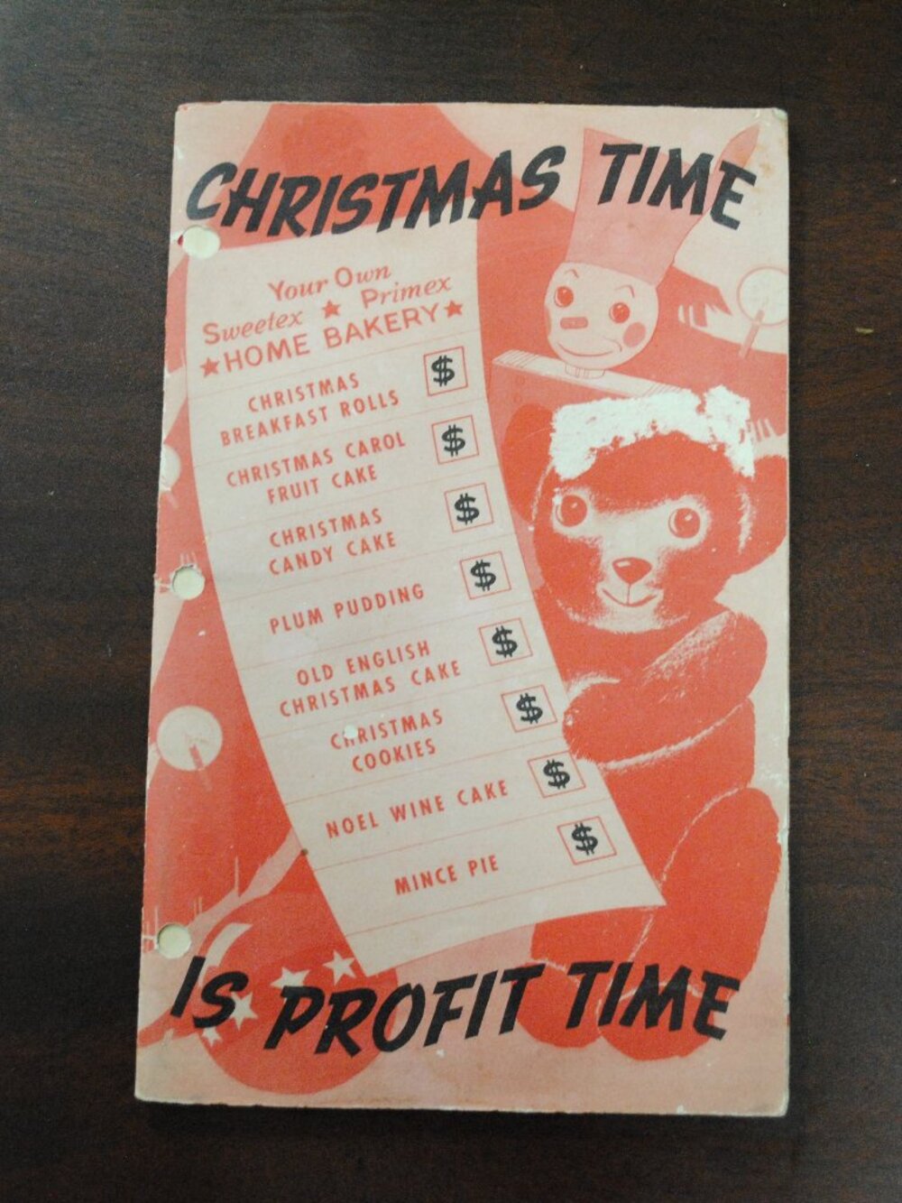 RARE Vintage 1937 Christmas Time Sweetex Primex Home Bakery How-to Booklet